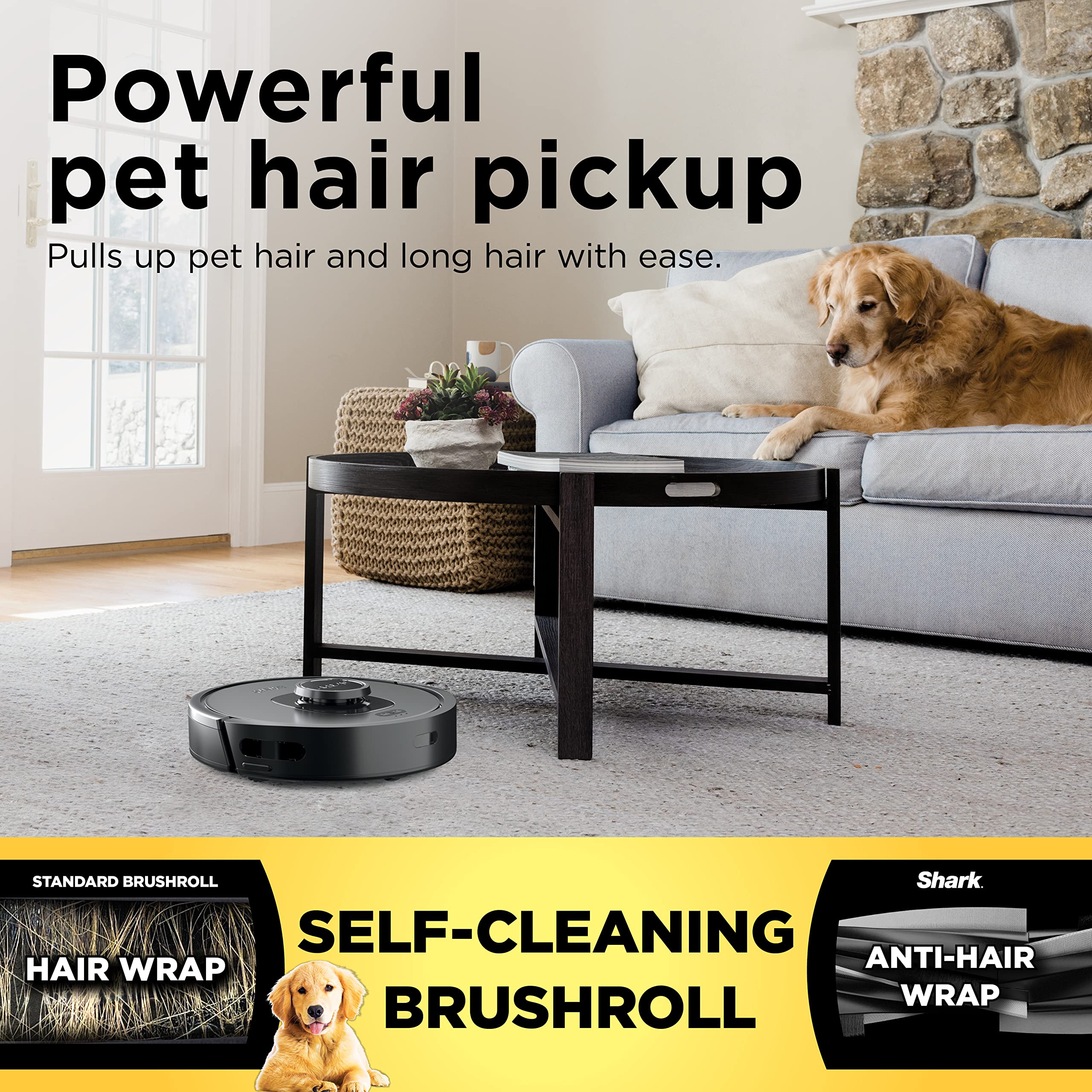 Shark R-RV2310 Matrix Robot Vacuum - Self-Cleaning Brushroll, Smart Mapping for Carpets & Hard Floors (Renewed) | Perfect for Pet Hair, Daily Cleaning & Large Homes