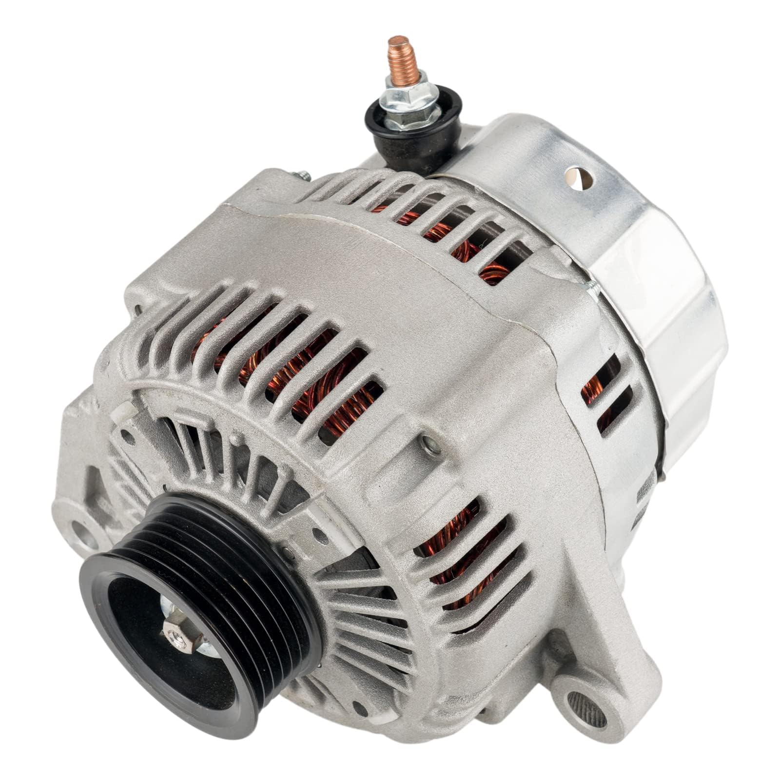 High-Performance Auto Alternator Replacement for Jeep Wrangler 2001-2006 L6 4.0L - Compatible with 13876N, 56041864AB, 56041864AA, 56041565AB, 13876, 13907 - Perfect for Off-Roading & Daily Commuting
