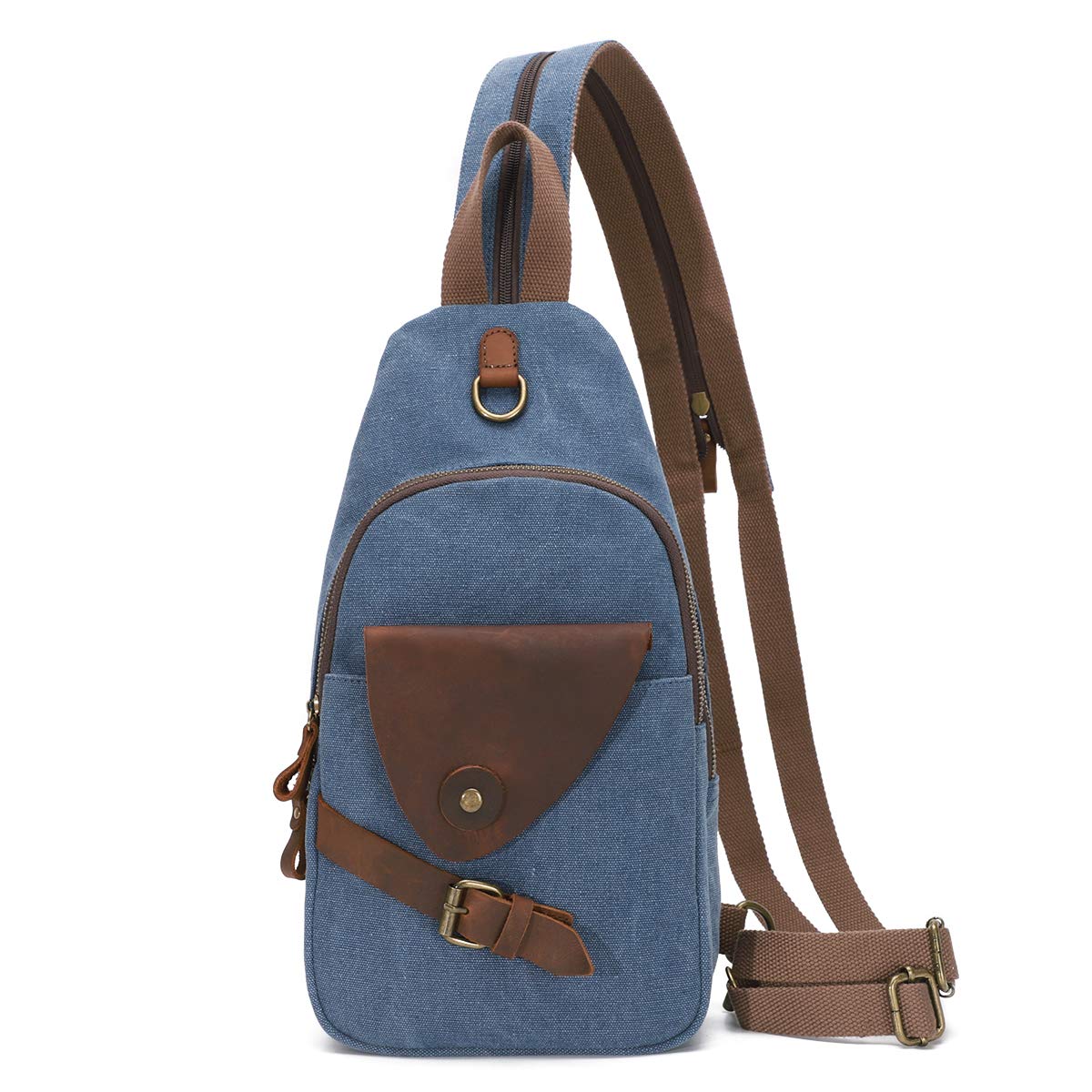 Stylish Canvas Sling Bag - Crossbody Backpack & Shoulder Bag for Men & Women - Perfect for Travel, Hiking, and Daily Commute