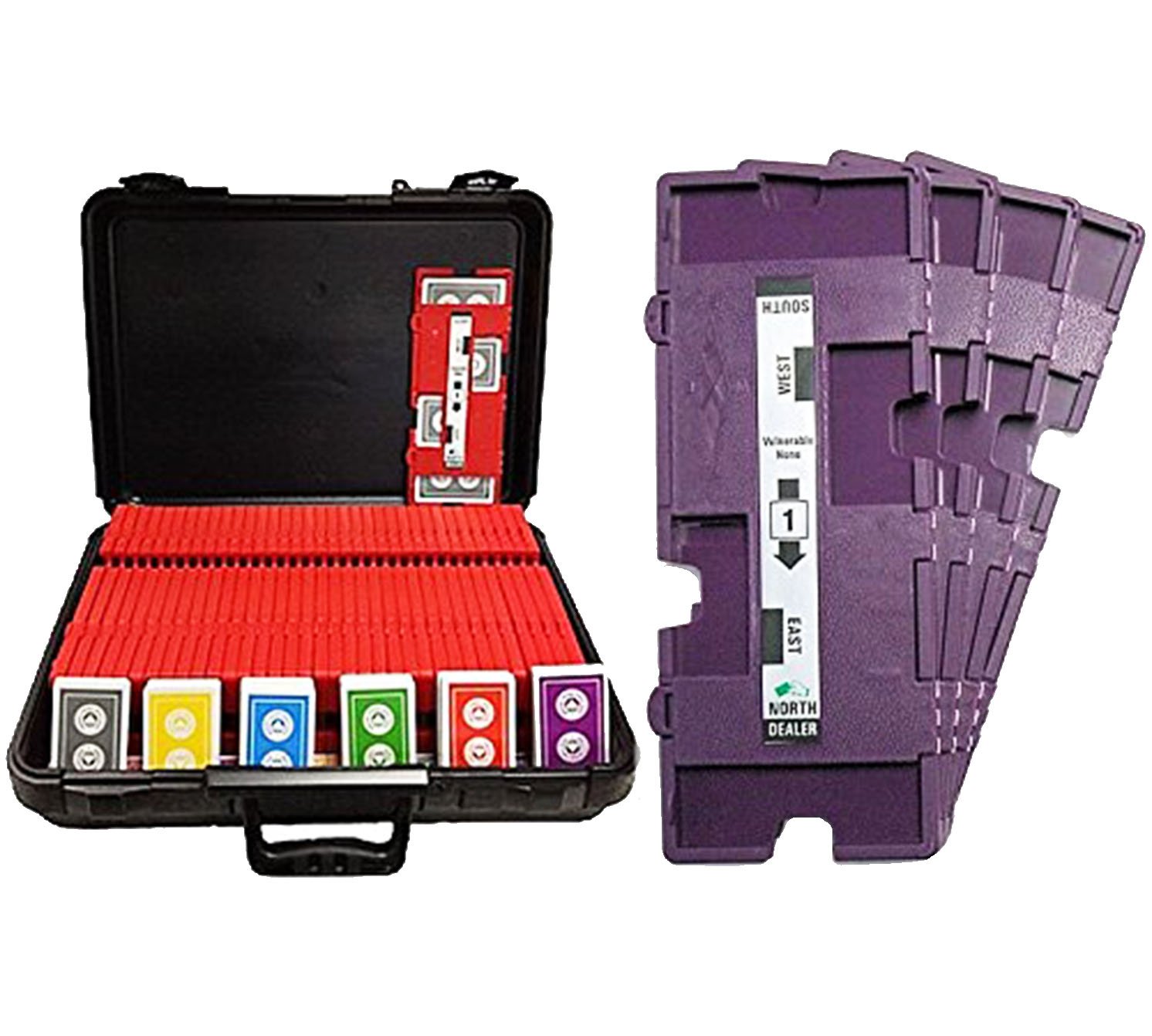 36 Imperial-Plus Duplicate Bridge Boards with 36 Decks of ACBL Approved Playing Cards & Premium Carrying Case - Perfect for Bridge Tournaments, Club Games & Travel