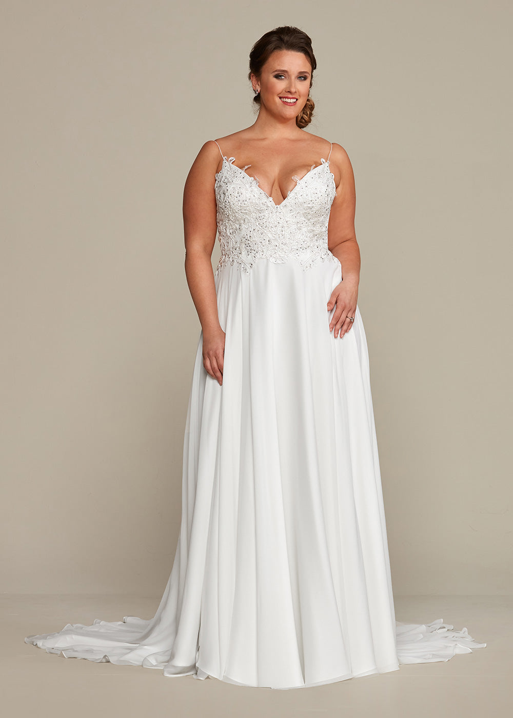 Rachel Wedding Dress - Elegant Lace Bridal Gown for Try at Home | Perfect for Beach, Church & Garden Weddings