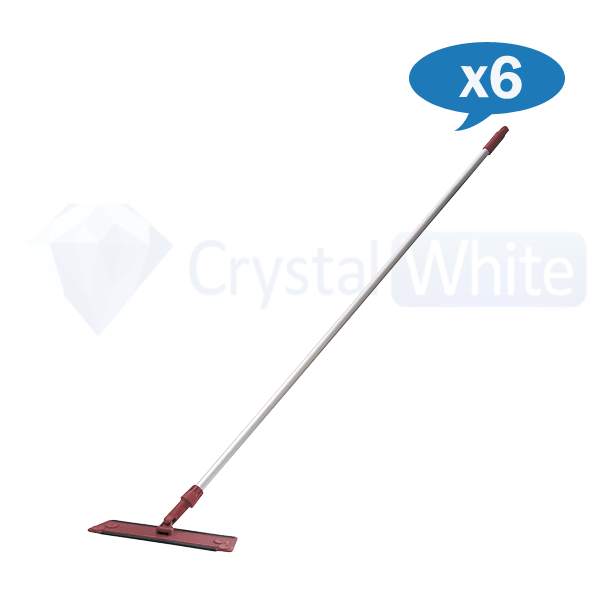 Oates Ultra Flat Mop with Extendable Handle 400mm - Lightweight Microfiber Floor Cleaner for Hardwood, Tile & Laminate - Perfect for Home, Kitchen & Office Cleaning