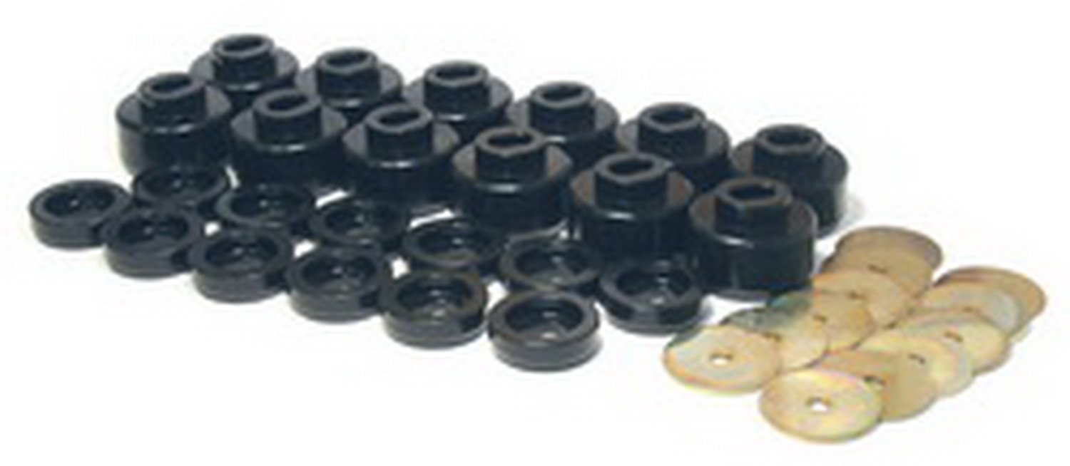 ENERGY SUSPENSION 34166G Black Polyurethane Body Mount Bushings - Durable Suspension Upgrade for Trucks, SUVs & Off-Road Vehicles