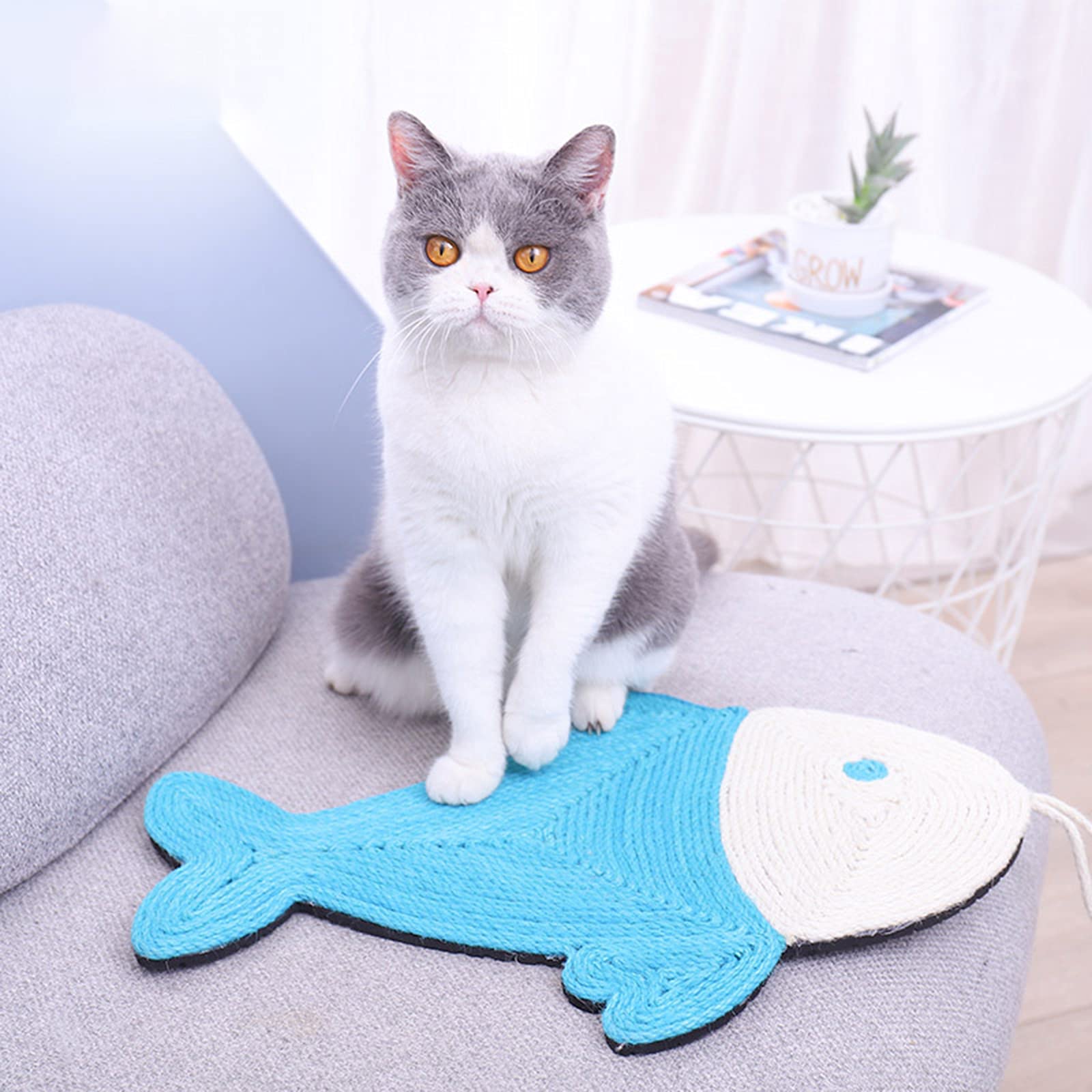 Nicoone Sisal Cat Scratching Pad - Durable Wall Hanging Scratcher Mat for Cats & Kittens - Perfect for Sofa Protection & Stress Relief - Ideal for Home, Office & Pet-Friendly Spaces