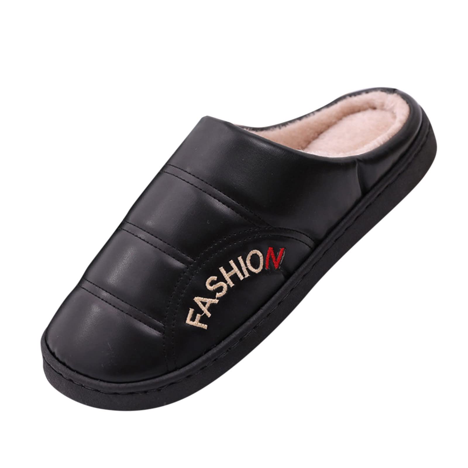 Valentine's Day Slippers for Women & Men - Soft Memory Foam Leather House Shoes - Cozy Indoor/Outdoor Slippers for Relaxation, Gift Giving & Home Comfort