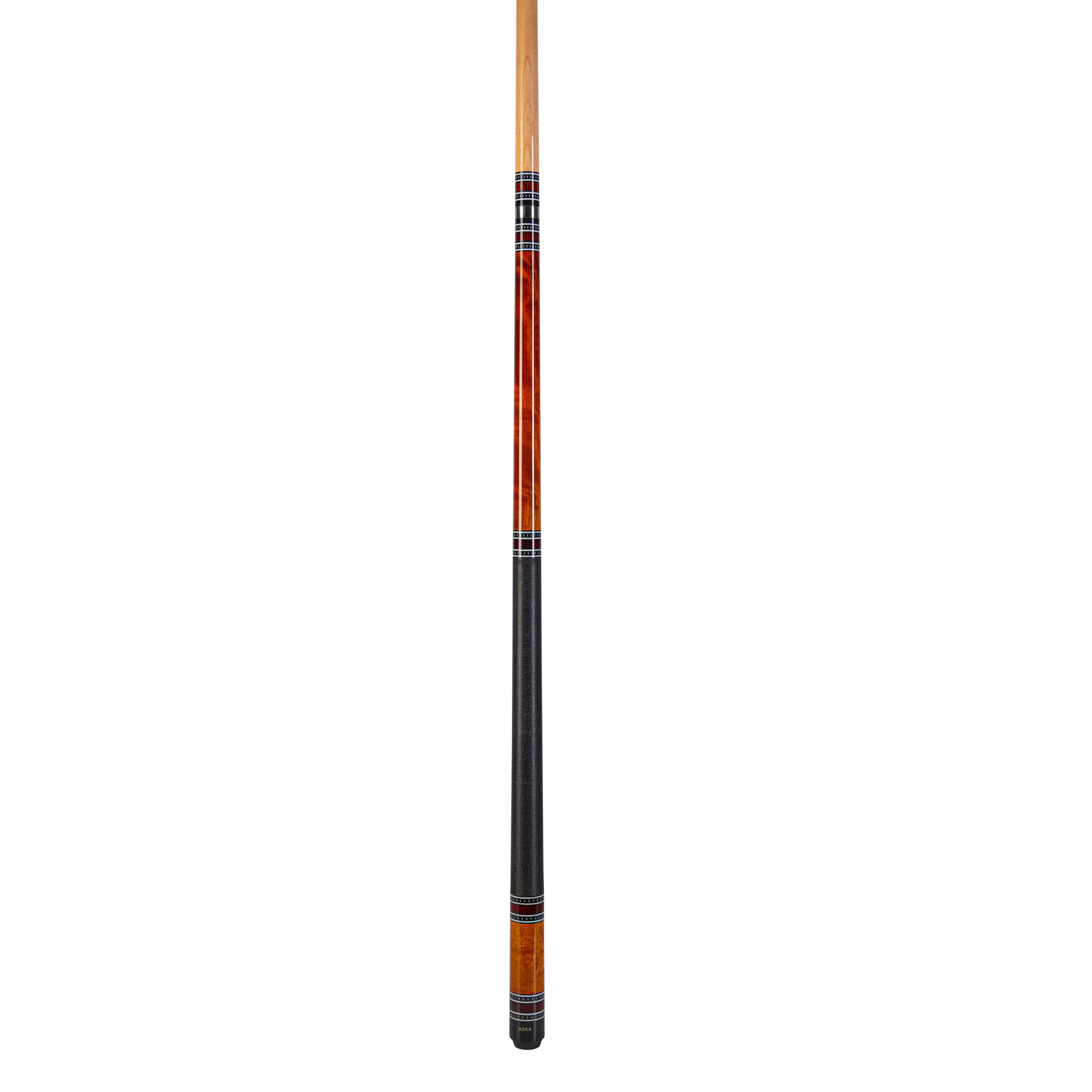 ASKA Ring Series Pool Cue Stick - Premium Maple Wood Butt & Shaft with Decorative Rings, Irish Linen Wrap, Quick Release 12.75mm Tip - Perfect for Professional Billiards, Pool Halls & Home Game Rooms
