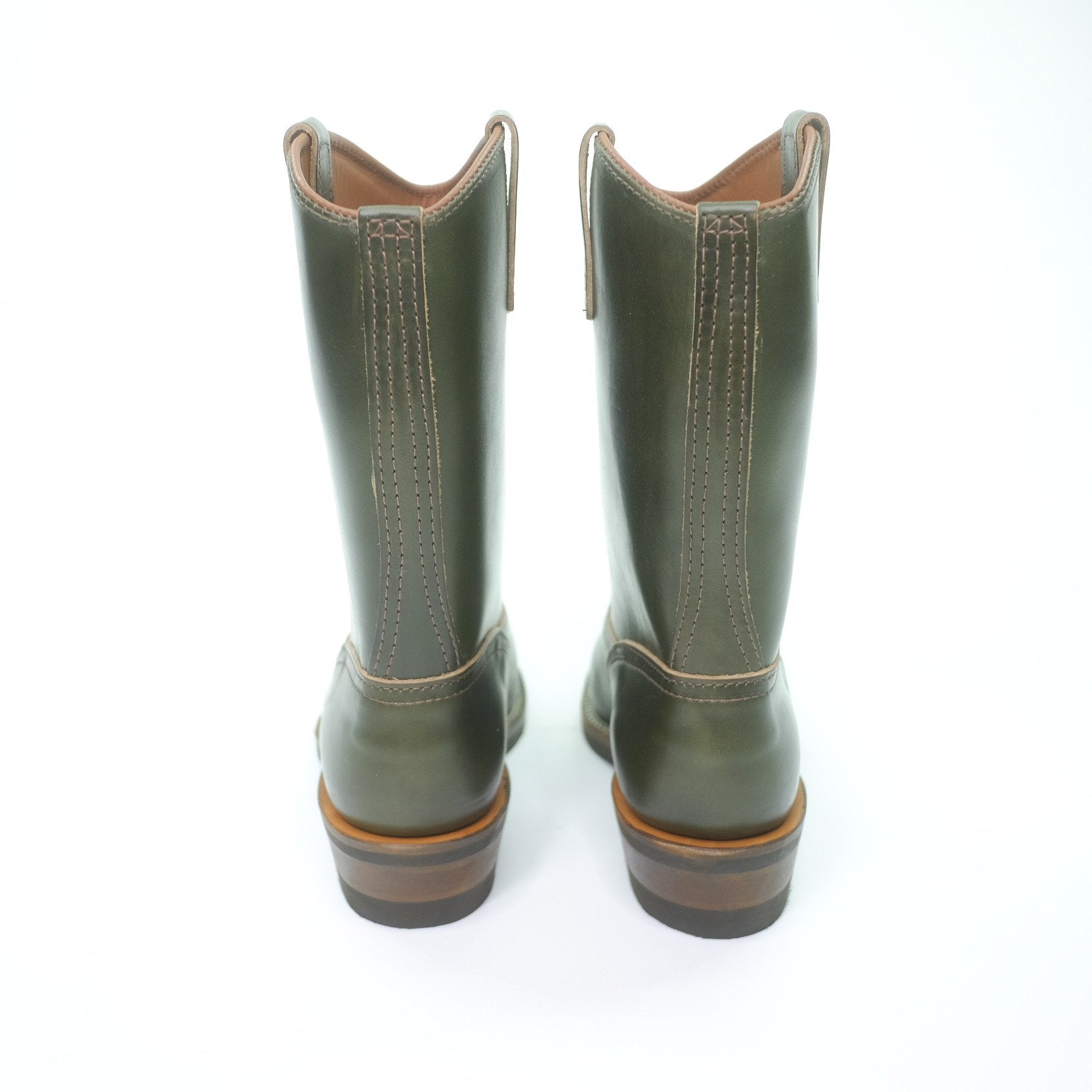Wesco Boots Morrison Olive Green Horween CXL Leather Work Boots - Durable & Stylish for Outdoor Work, Hiking & Casual Wear