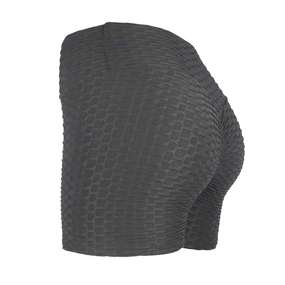 Women's High Waist Yoga Shorts - Elastic Honeycomb Workout Shorts for Butt Lifting, Fitness, Running & Training | Perfect for Gym, Home Exercise & Active Lifestyle