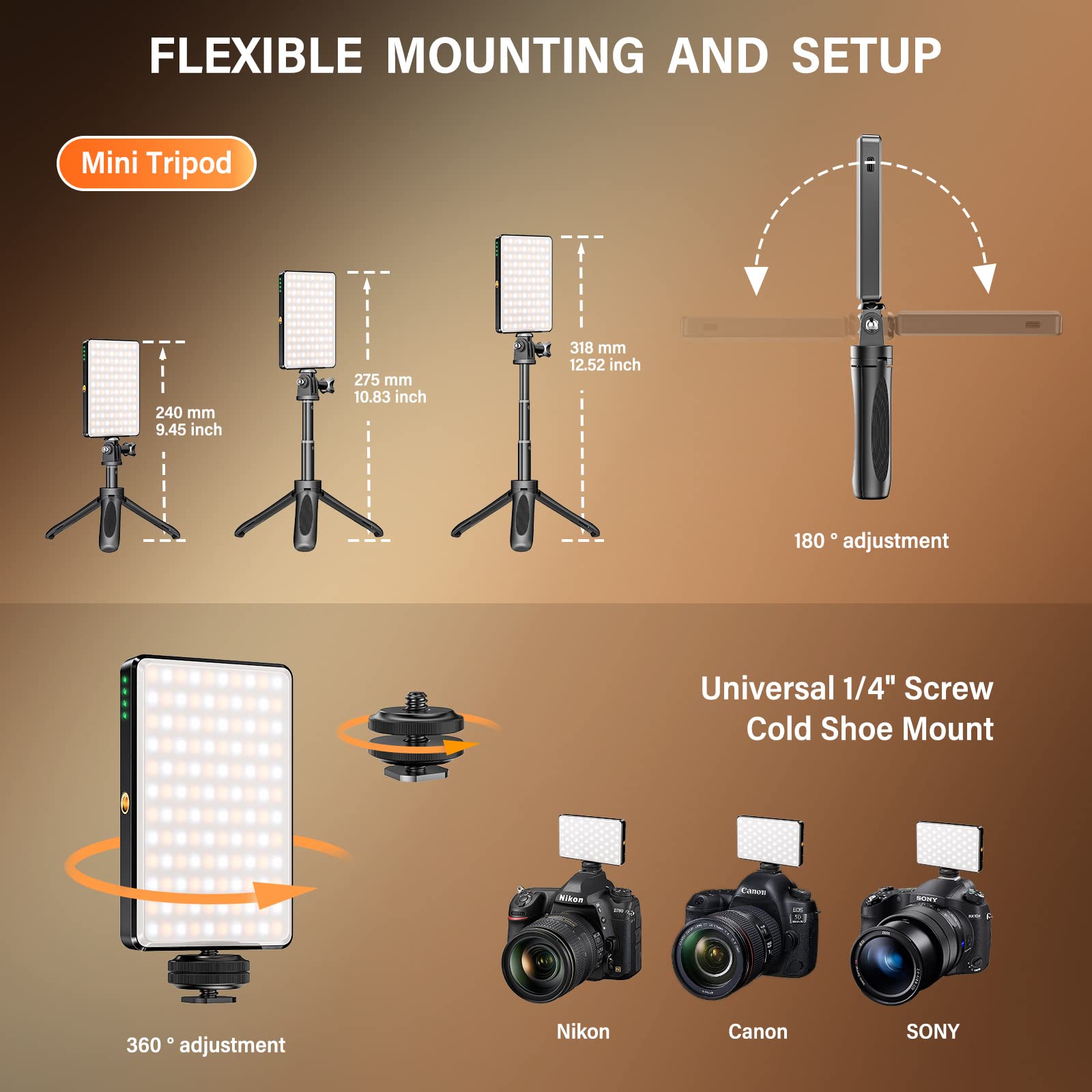 120LEDs Selfie Ring Light with Clip & Tripod - CRI 95+ 3000mAh Battery, 2500K-9000K Adjustable Color Temperature, 3 Dimmable Modes - Portable LED Camera Light for Phone, Laptop, PC - Perfect for Makeup, Video Calls, TikTok Live, YouTube Videos, Conference Lighting & Content Creation