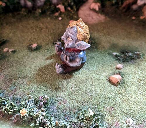 Jubal The Troll GO 17852 Miniature Fairy Garden Decor - Handcrafted Resin Ornament & Statue by Lukas Winges for Outdoor Garden, Home Decor & Fantasy Collection | Perfect for Fairy Gardens, Terrariums & Gift Giving