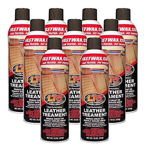 FW1 Fast Wax LT5 High Performance Leather Cleaner & Conditioner - 9 Pack for Car Seats, Furniture, Jackets & Bags | Restores & Protects Genuine Leather