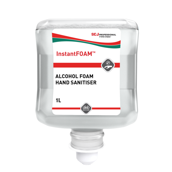 SC Johnson Deb InstantFoam Alcohol Hand Sanitizer - 70% Ethanol Foam Sanitizer for Quick-Drying Germ Protection - Ideal for Home, Office, Travel & Healthcare Use