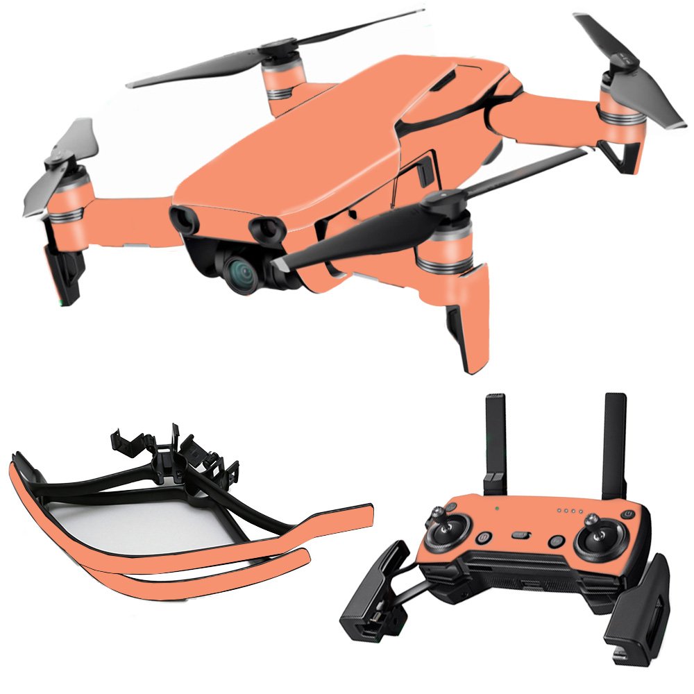 DJI Mavic Skin Wrap - Solid Peach Vinyl Decal Cover | Protective & Durable Custom Skin for DJI Drones | Easy to Apply & Remove | Made in USA | Perfect for Outdoor Drone Photography & Travel Adventures