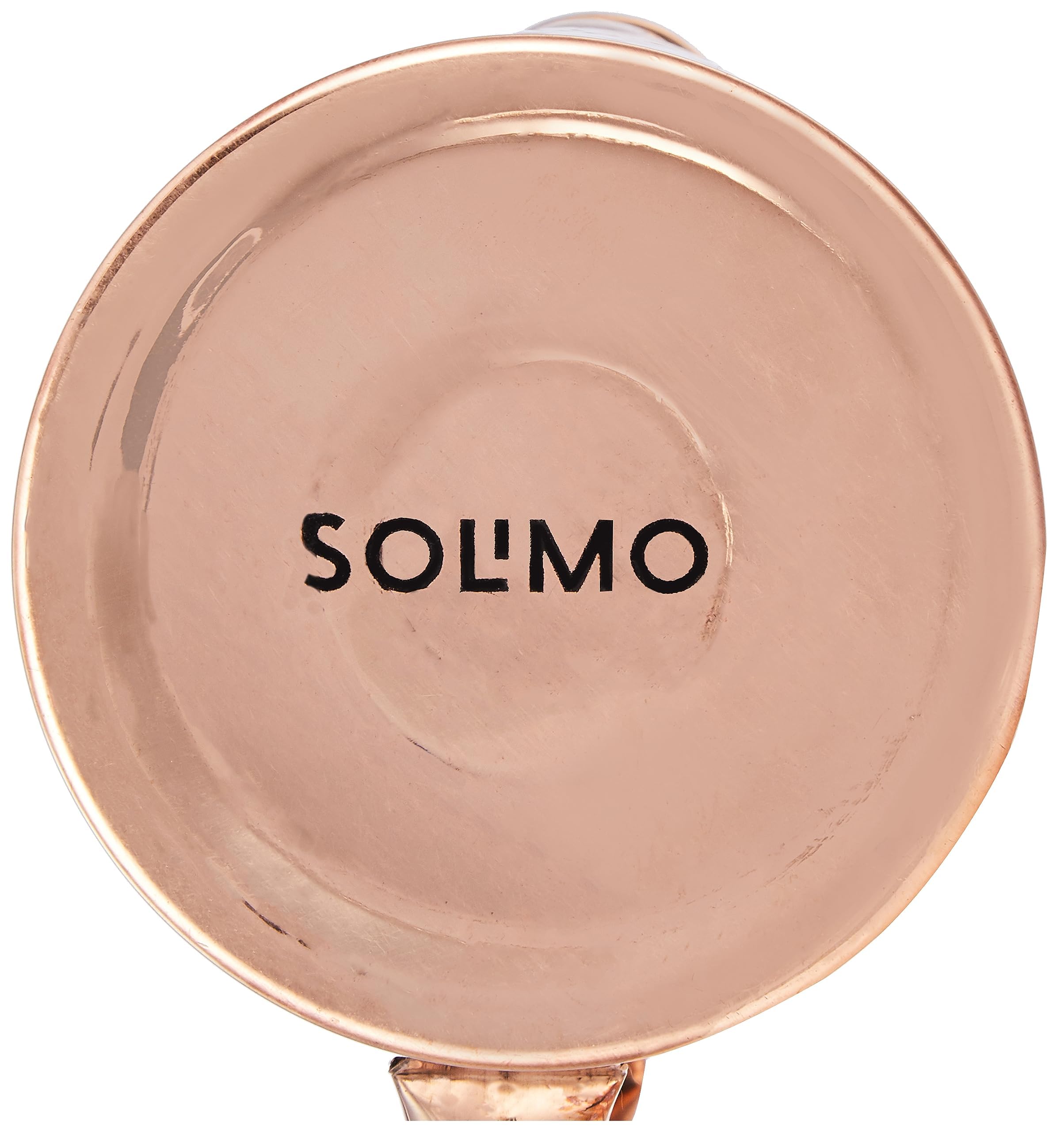 Solimo Hammered Copper Jug with Copper Glass - 1350ml (45.6 oz) - Elegant Water Pitcher for Home, Bar & Party - Perfect for Iced Tea, Lemonade & Cocktails