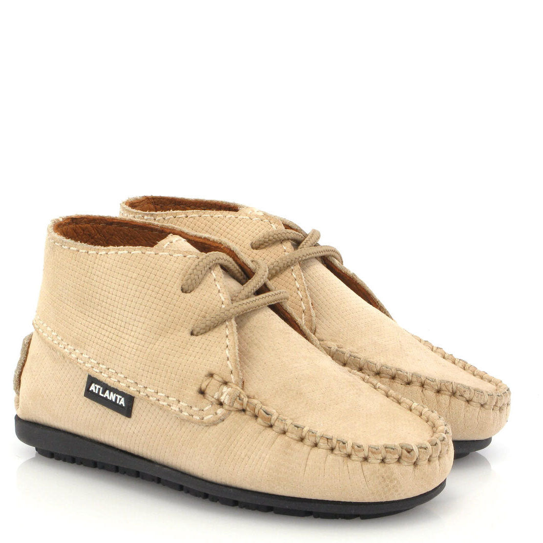 Soft Taupe Textured Baby Moccasin Booties - Cozy & Stylish First Walkers for Newborns & Infants - Perfect for Indoor Play, Photo Shoots & Special Occasions