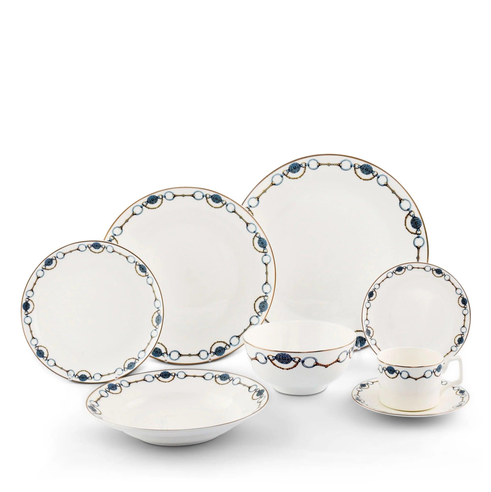Western Style Conchos Dinnerware Set - Rustic Cowboy Themed Plates, Bowls & Mugs for Ranch, BBQ & Country Kitchen Decor