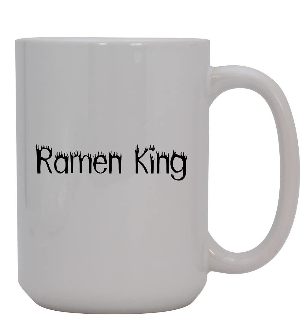 Premium 15oz Ceramic Coffee Mug - Elegant White Ramen Bowl Design - Perfect for Hot Drinks, Soups & Noodles - Ideal for Home, Office & Gifts