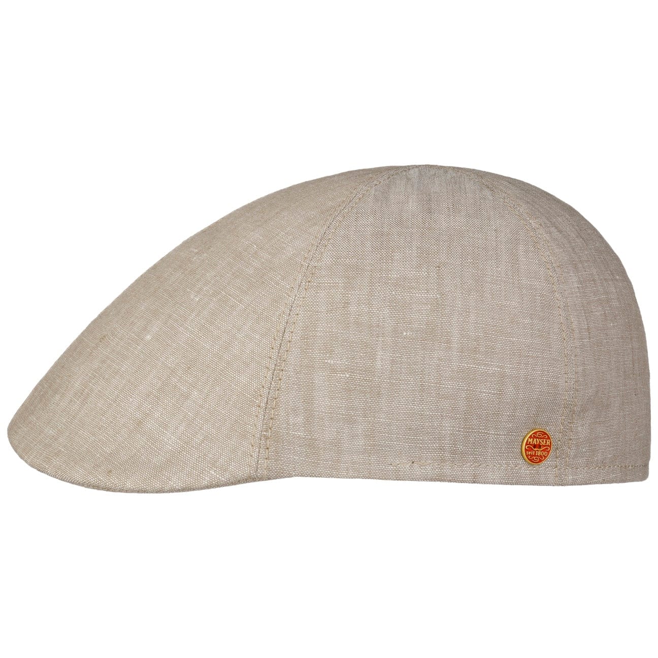 Stylish Mayser Paddy Linen Flat Cap for Men - Classic Irish Summer Hat for Outdoor Activities, Golf, Fishing & Casual Wear