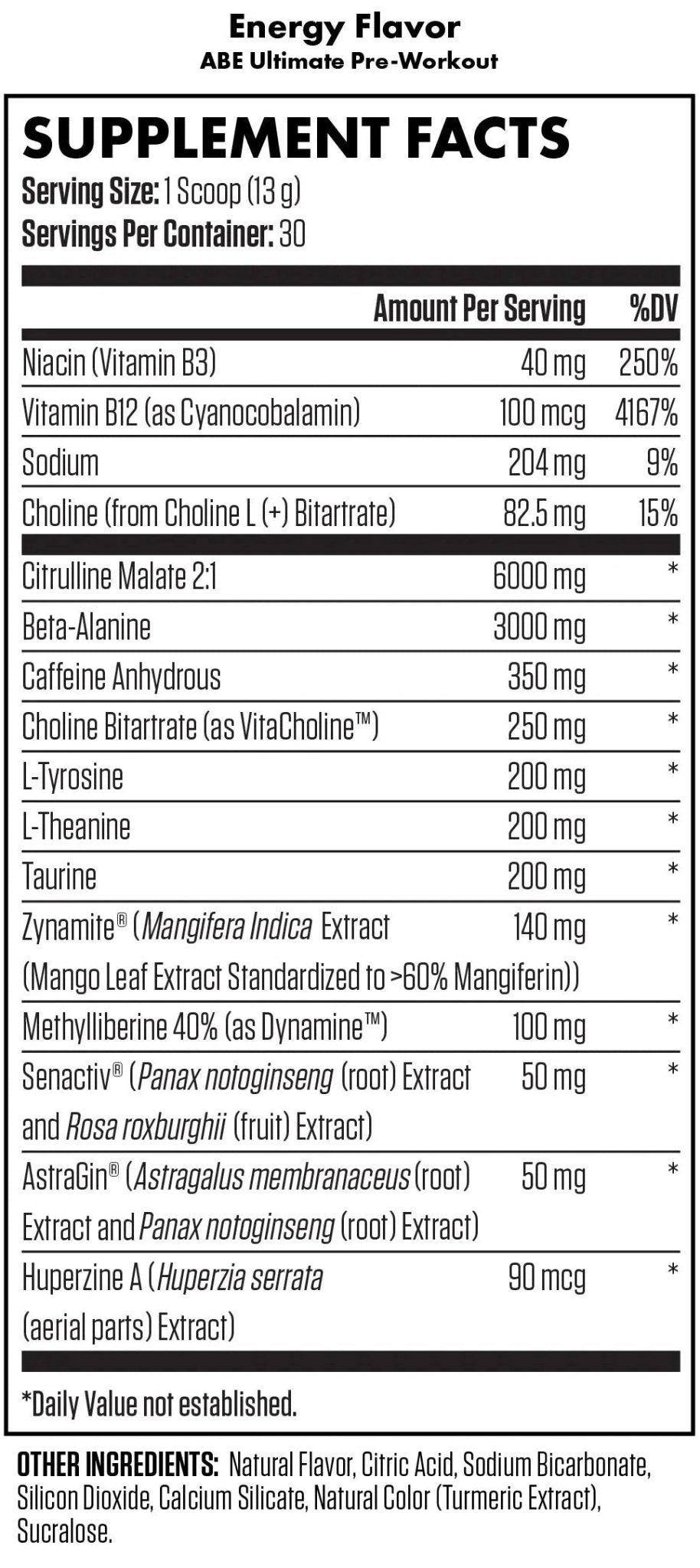 ABE Ultimate Pre-Workout Supplement - Best Energy & Performance Booster for Gym, Fitness & Bodybuilding | Pre-Workout Powder for Men & Women | Ideal for Weight Training, HIIT & Endurance Workouts