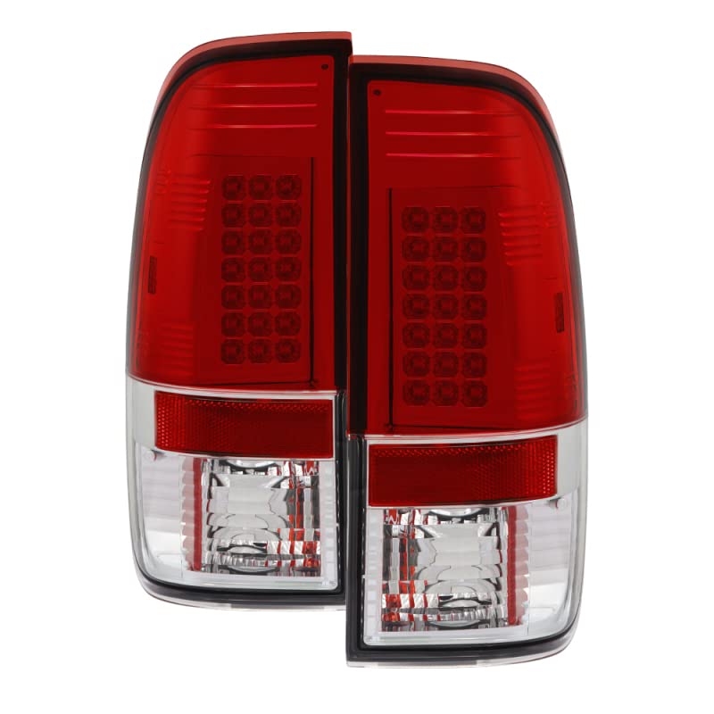 Spyder Auto 5003485 LED Tail Lights Red/Clear - High-Performance Brake Lights for Trucks & SUVs