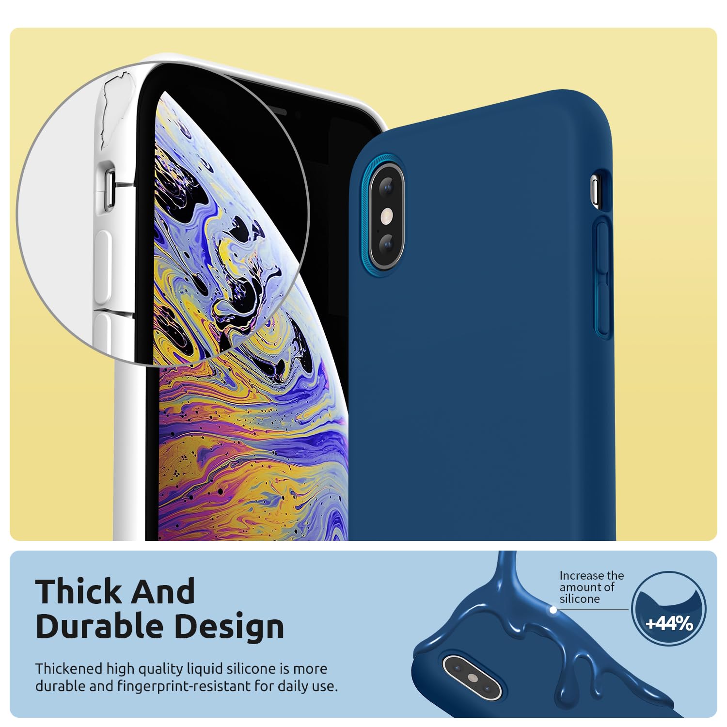 Premium Liquid Silicone Case for iPhone X/XS (5.8