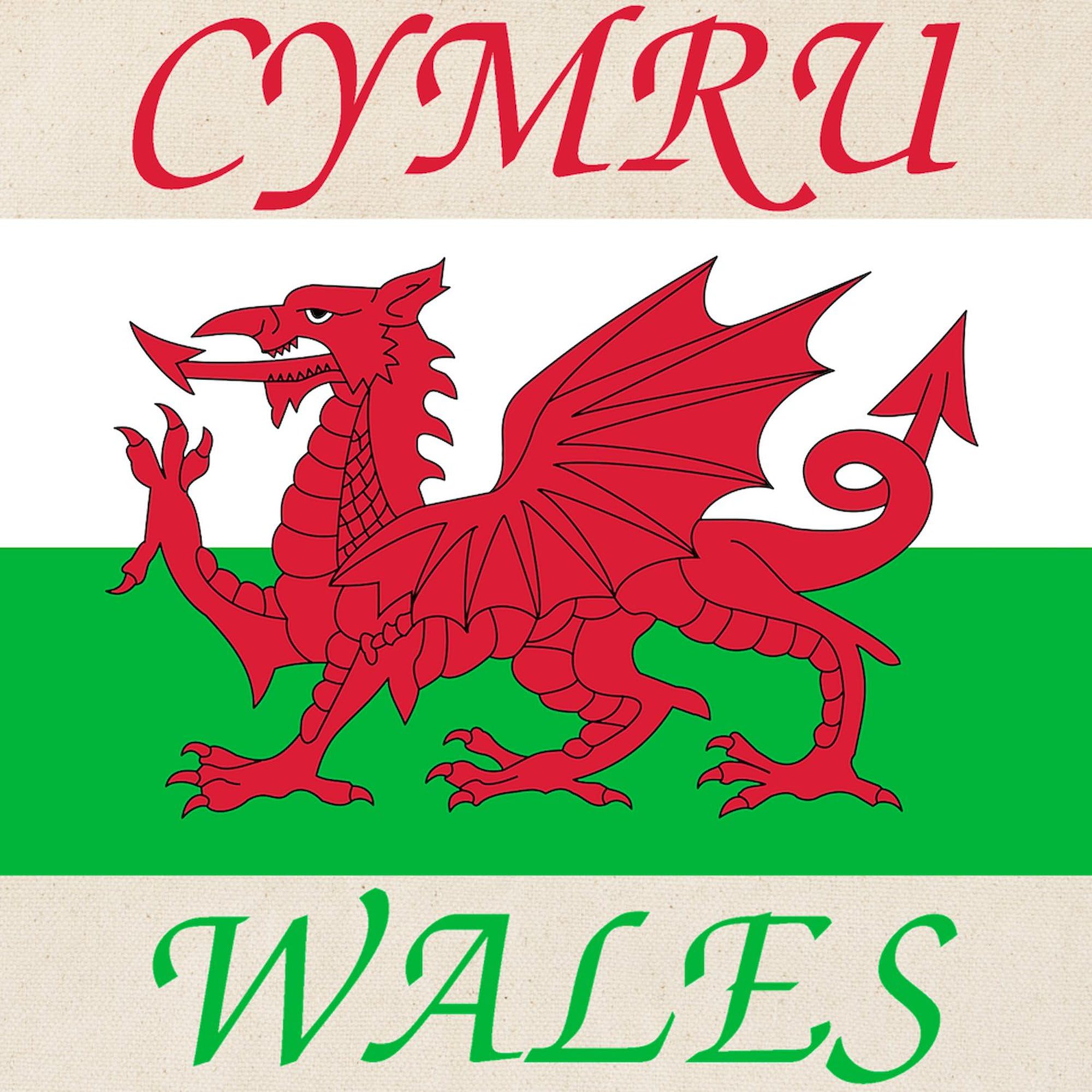 Wales Cymru Tote Bag - Natural Canvas Reusable Shopping Bag for Groceries, Beach & Daily Use | Eco-Friendly & Durable