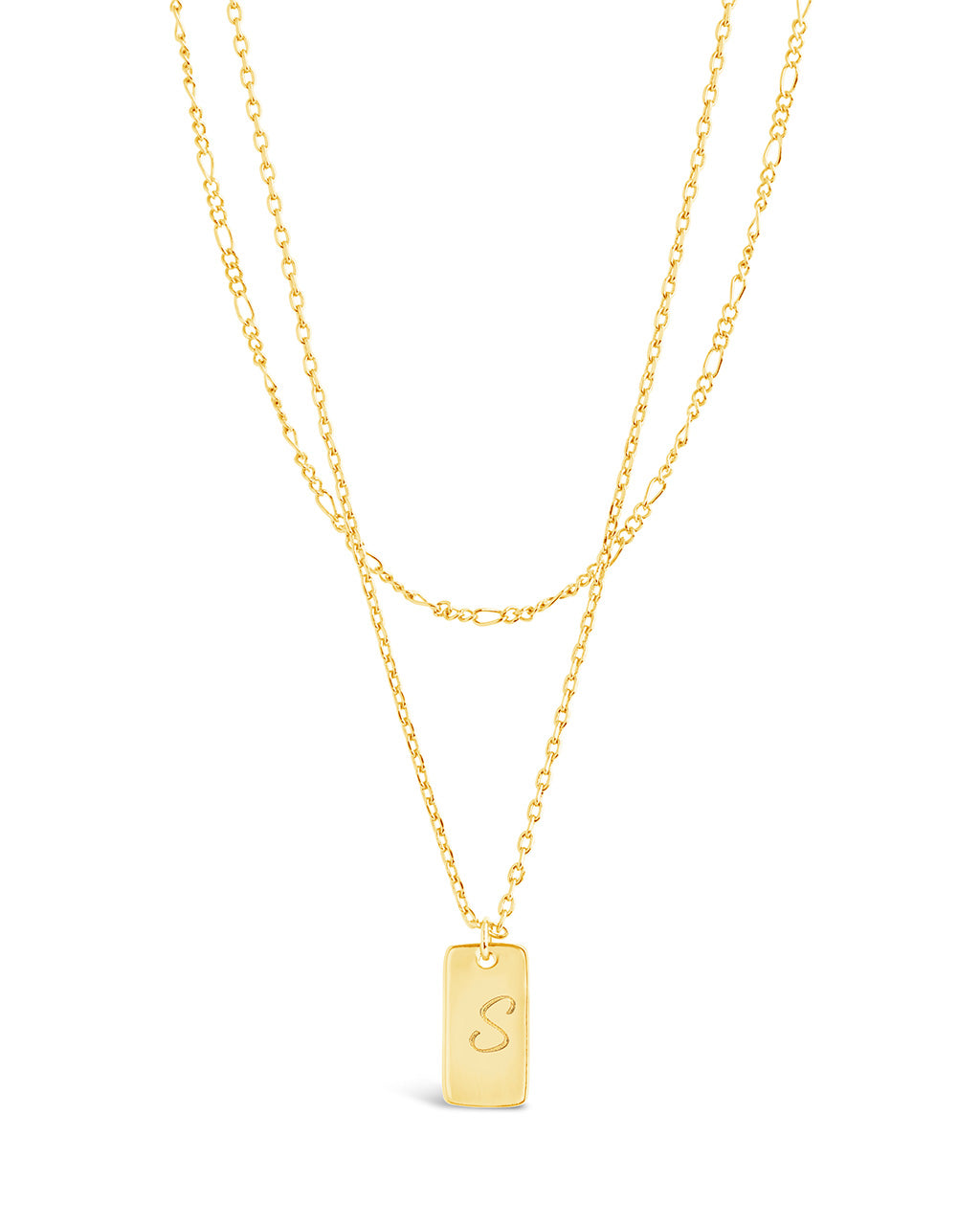 Layered Chain Necklace for Women - Initial Pendant Necklace, Dainty Gold & Silver Jewelry Gift for Her - Perfect for Everyday Wear, Date Night & Special Occasions