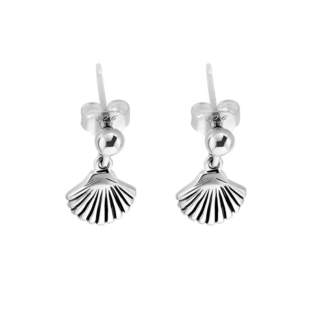 Seashell Drop Stud Earrings - Handmade Natural Shell Jewelry for Women - Perfect for Beach Weddings, Summer Vacations & Boho Fashion