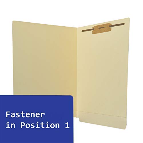King Manila End Tab File Folders with Prong - Letter Size (Box of 50) | Single Fastener Medical File Folders for Charts & Documents | Durable Office & Hospital Organization Supplies | Perfect for Medical Records, Office Filing & Document Storage