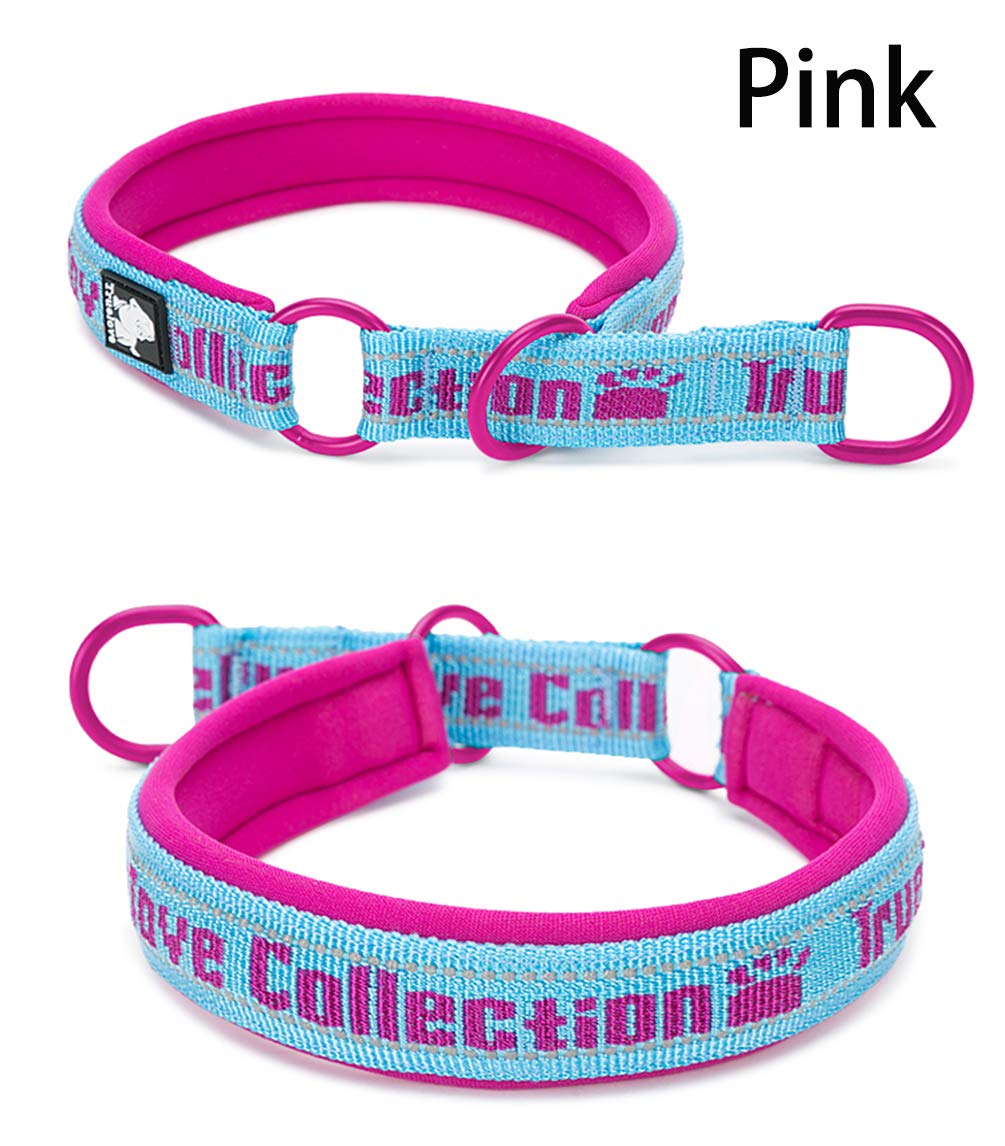 **SGODA Small Pink Nylon Dog Choke Collar – Adjustable Training Collar for Small Dogs, Perfect for Walking, Training & Obedience Control**