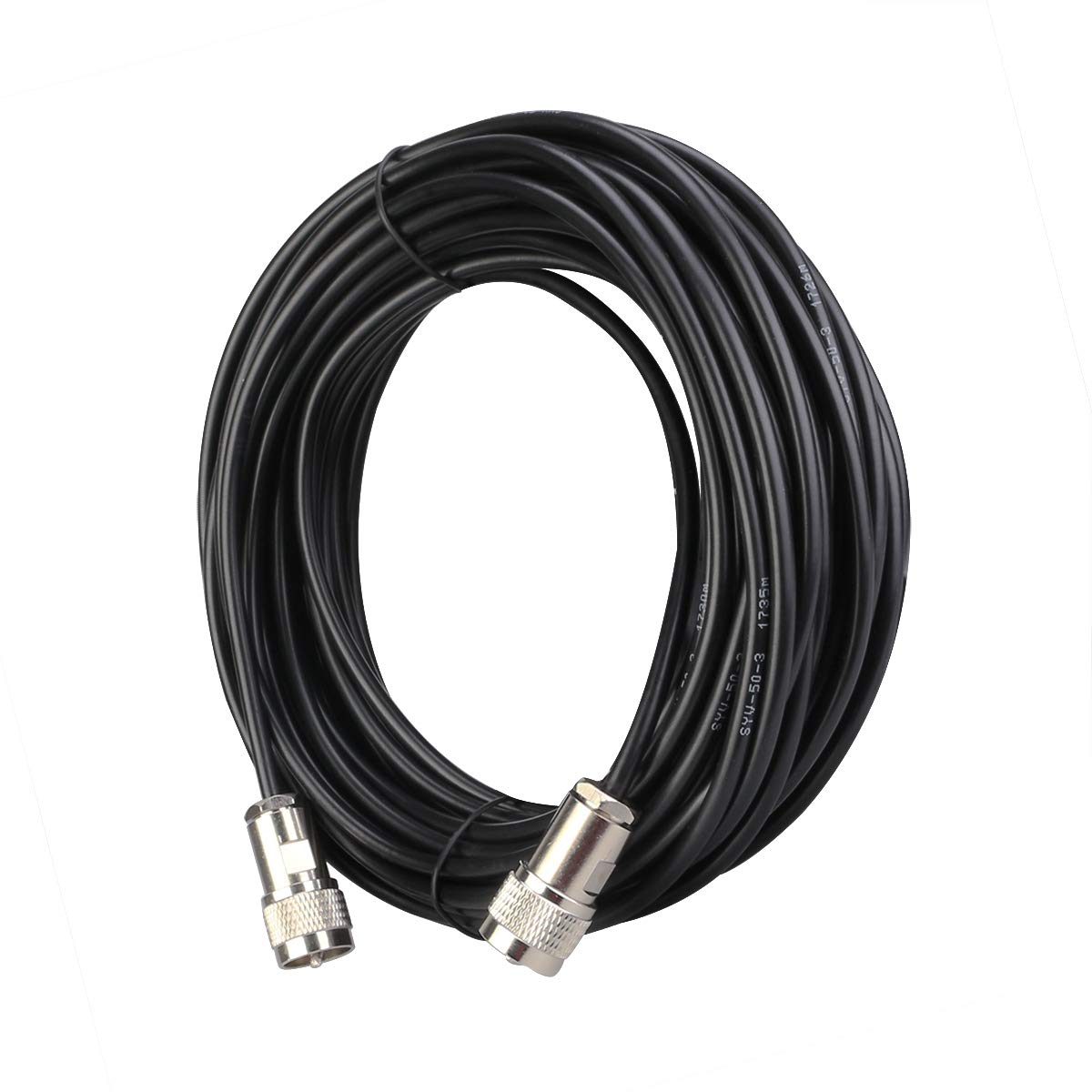 Retevis Low Loss Coaxial Cable - 15ft Pure Copper Coax Extension with SL16 Connector for RT97 Repeater & Two-Way Radios | Ham Radio, Emergency Communication, Outdoor Activities (1 Pack)