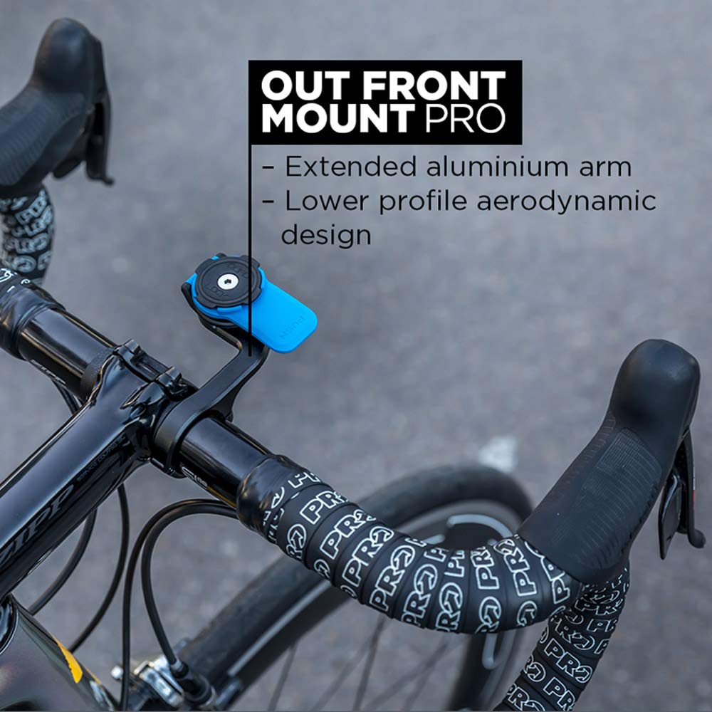 Quad Lock Out Front PRO Bike Mount Kit for iPhone 13 Pro Max - Secure Cycling Phone Holder for Road & Mountain Bikes - Perfect for GPS Navigation & Fitness Tracking