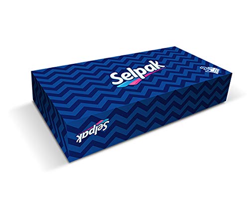Selpak Mini Facial Tissue Box - 3 Ply, 70 Sheets per Box, Pack of 12 | Soft & Strong Tissues for Home, Office, Car & Travel Use