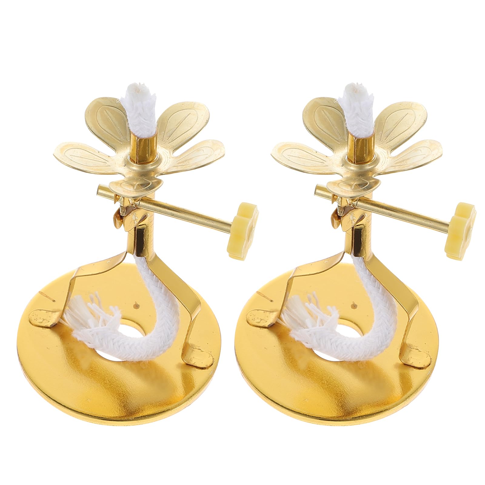 Angoily 2-Piece Diya Lamp Set for Pooja - Floating Wick Butter Lamps with Ghee Oil Burner & Wick Holder - Perfect for Buddhist Altar, Hindu Puja, Meditation & Home Decor