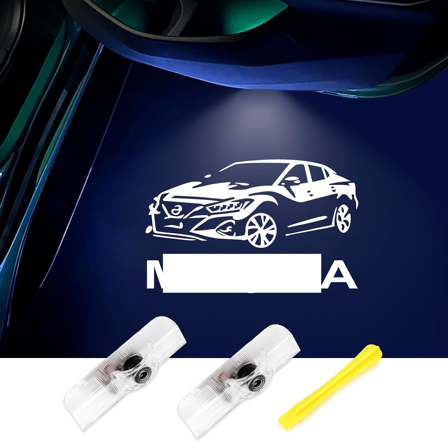 Upgrade Your Maxima 2004-2022 with No Fade Car Door Lights Logo - Durable Puddle Lights & Welcome Lights Accessories (2PCS) for Enhanced Nighttime Safety & Style