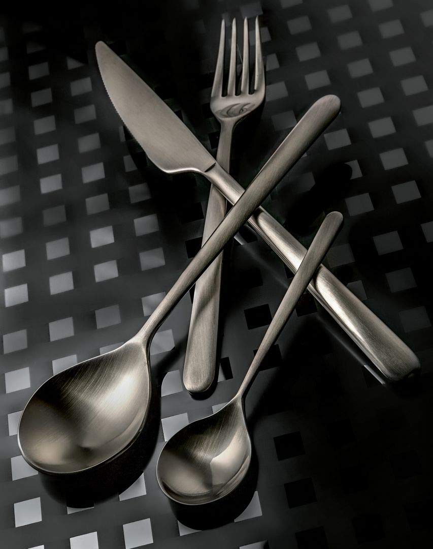 Premium MEPRA Stainless Steel Flatware Sets - Elegant Metallic Silverware for Fine Dining, Wedding Gifts & Home Entertaining