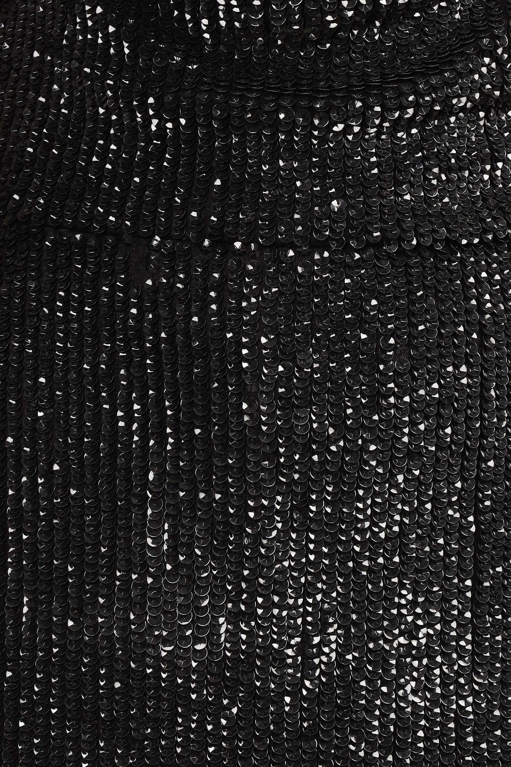 Asher Embellished Black Midi Dress for Women - Elegant Party & Evening Wear for Weddings, Cocktail Events & Special Occasions