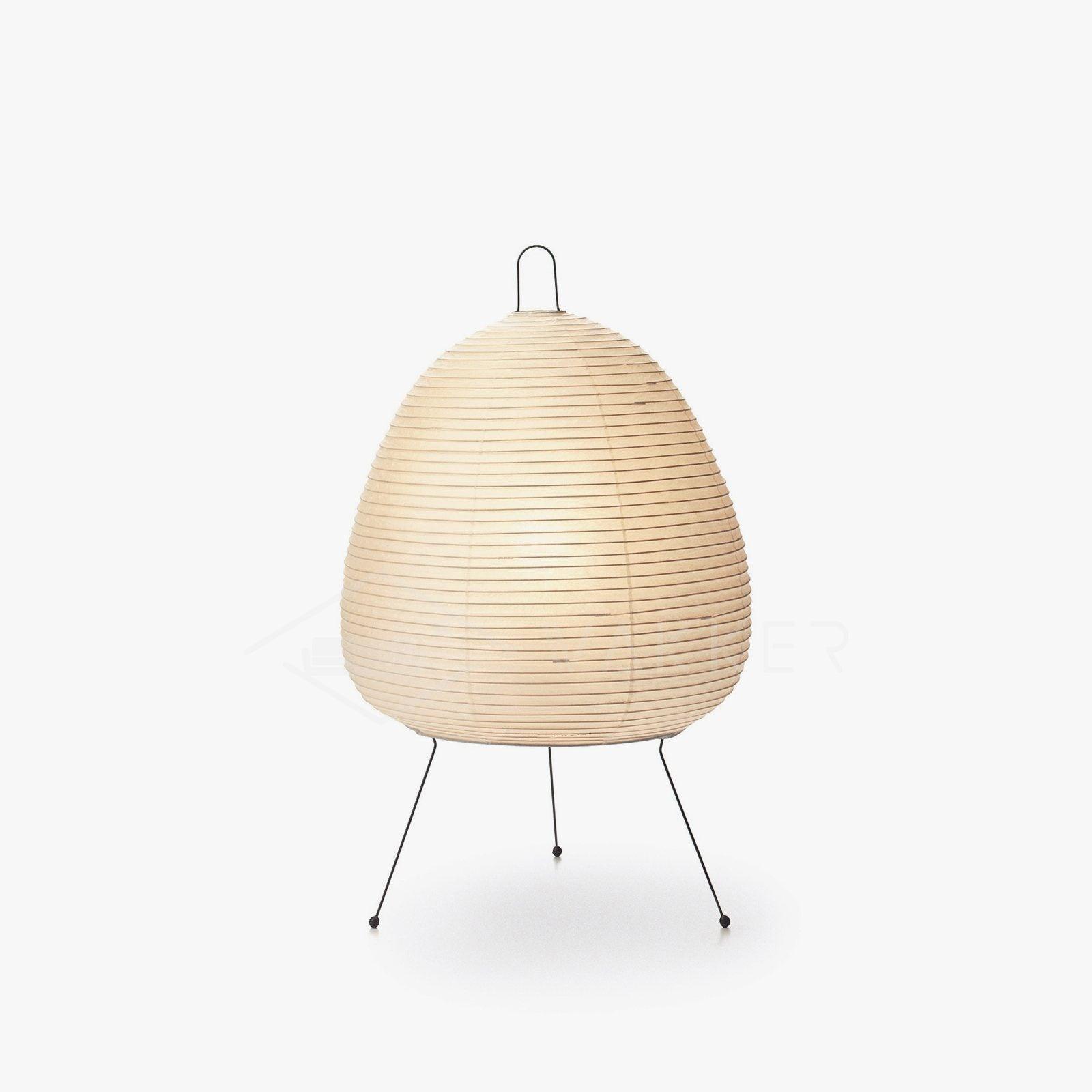 Japanese Akari Paper Table Lamp - Handmade Shoji Style Lighting for Bedroom, Living Room & Office - Warm Ambient Light for Relaxation & Decor