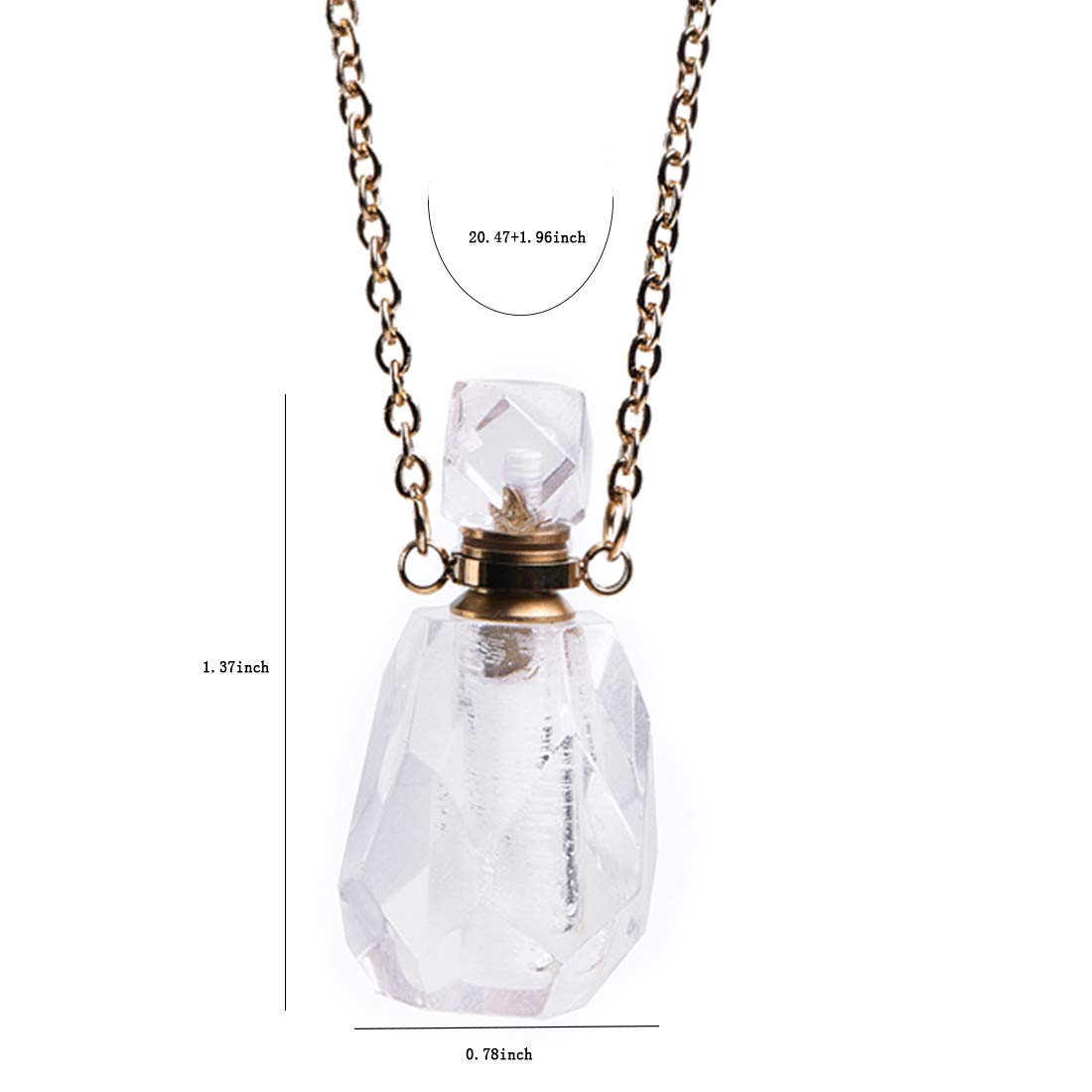 Natural Gemstone Crystal Necklace - Irregular Shape Healing Stones for Chakra Balancing & Aromatherapy | Perfect for Meditation, Yoga & Spiritual Healing