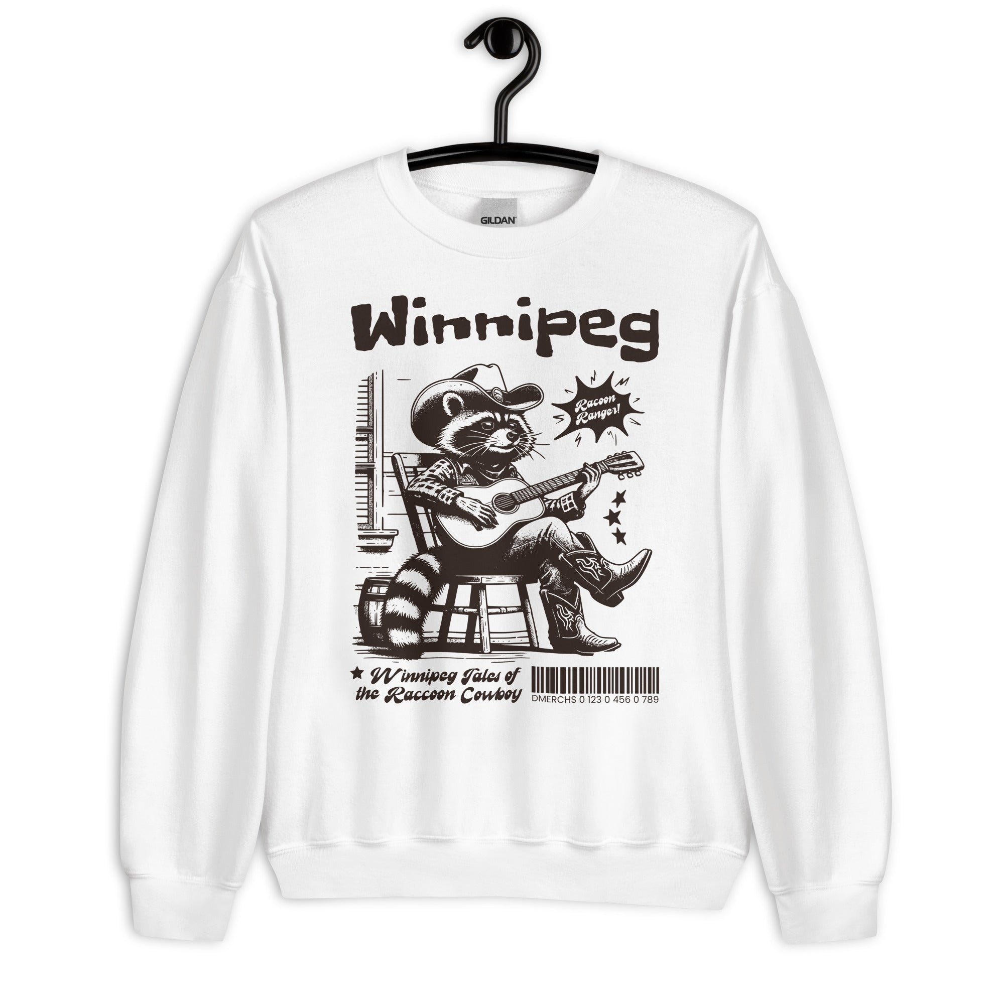 Winnipeg Raccoon Graphic Sweatshirt - Cute Animal Hoodie for Men & Women - Perfect for Casual Wear, Street Style & Outdoor Activities