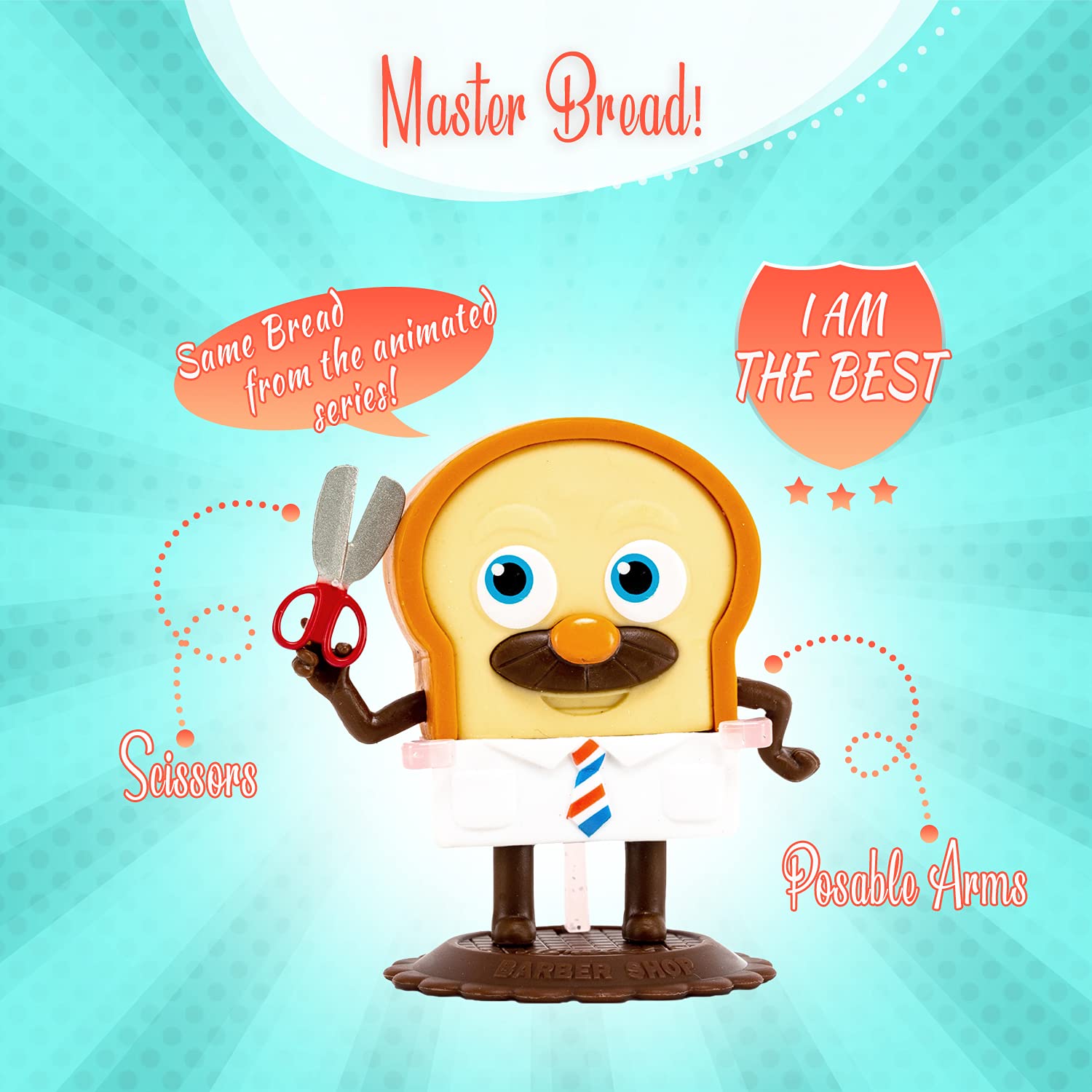 Bread Barbershop Figurine Doll - 2.6