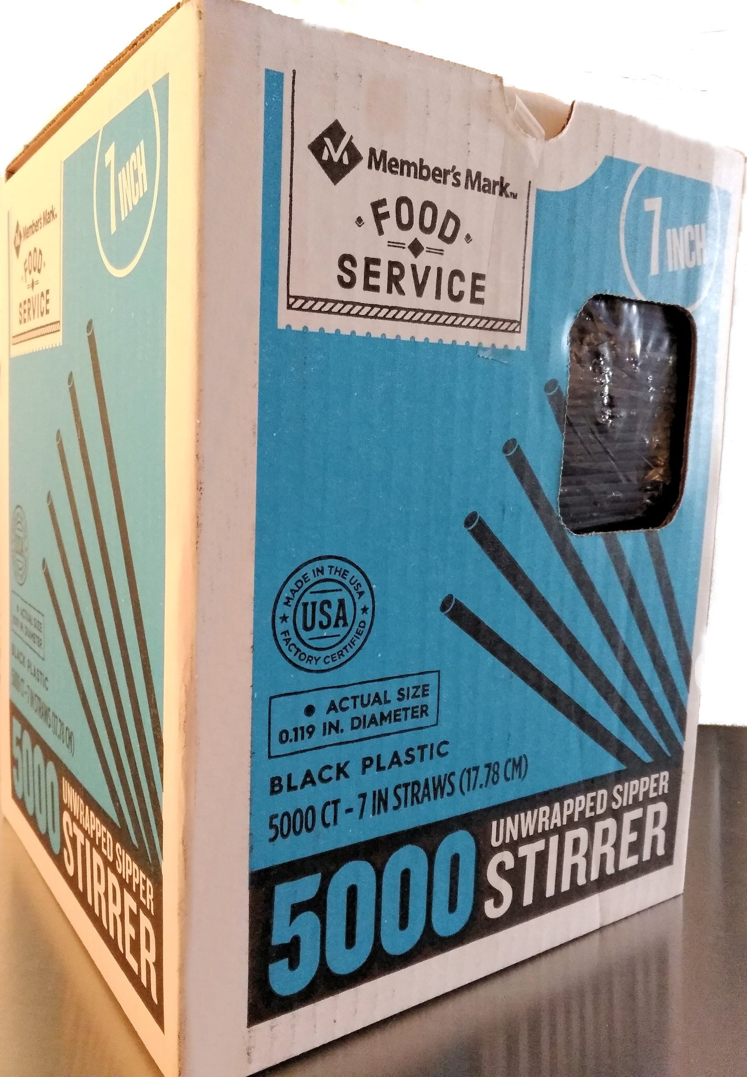 Daily Chefs Sipper Stirrers - 7 Inch Disposable Stirring Sticks (5000 Count) - Perfect for Coffee, Tea, Cocktails & Hot Beverages