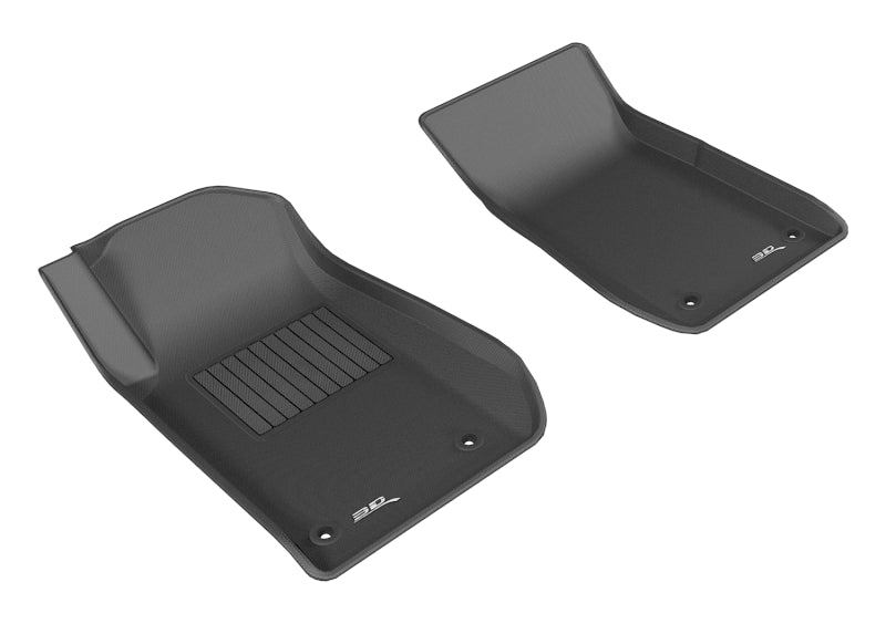 3D MAXpider Custom Fit Floor Mats for 2014-2017 Chevrolet SS Kagu - 1st Row All-Weather Protection (Black) | Perfect for Daily Commuting & Road Trips