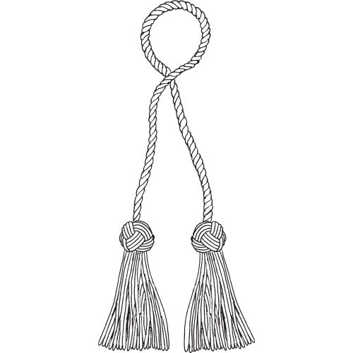 Baroque Style Double Tassel Curtain Tiebacks - 3.5