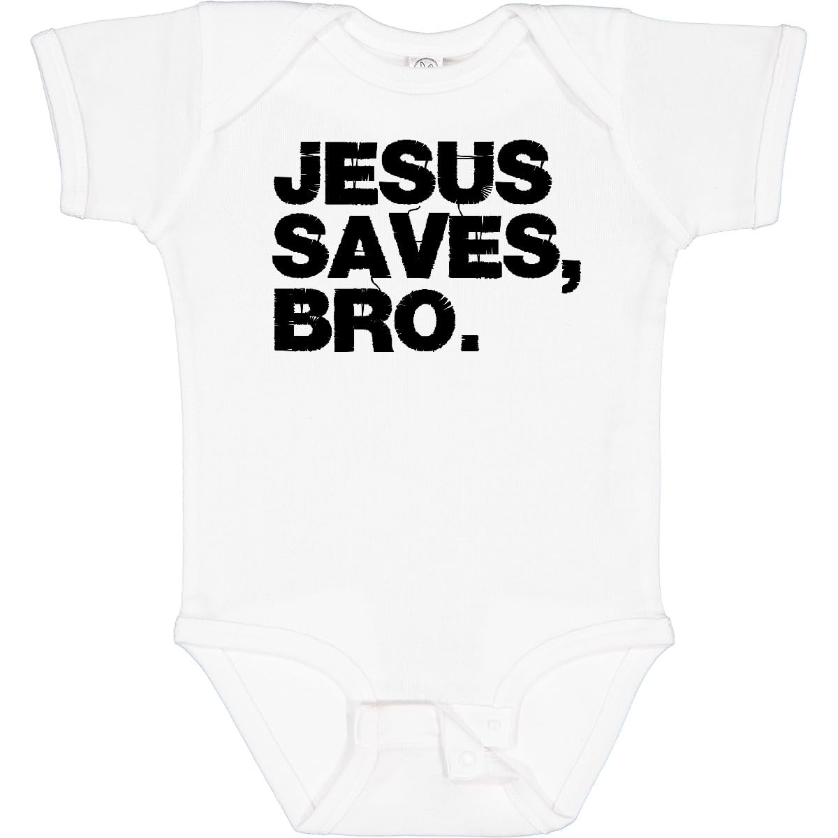 Inktastic Jesus Saves, Bro. Baby Bodysuit - Cute Christian Infant Onesie for Church, Baptism & Family Gatherings