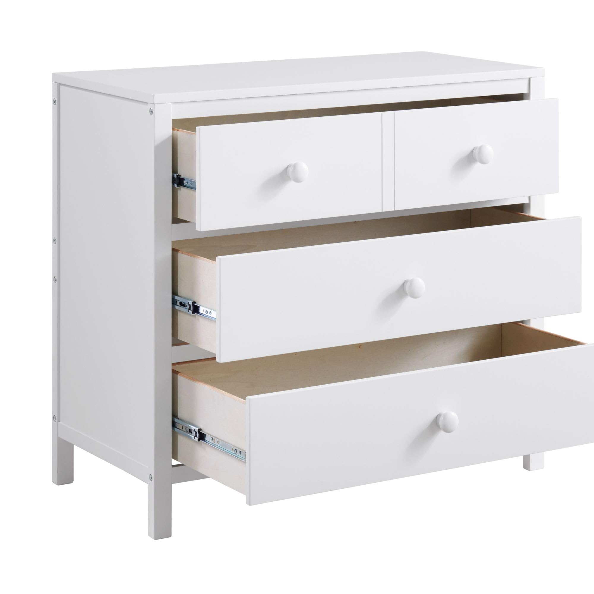 Oxford Baby Essentials 3-Drawer Dresser - White Nursery Storage Organizer for Baby Clothes, Diapers & Toys | Perfect for Newborns & Toddlers