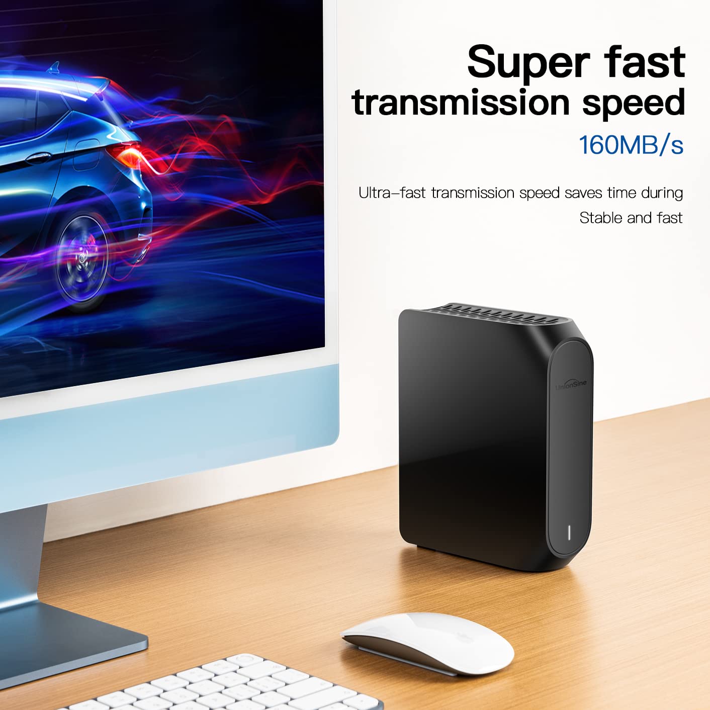 UnionSine 16TB USB 3.2 Gen 2 Type-C External Hard Drive - 3.5