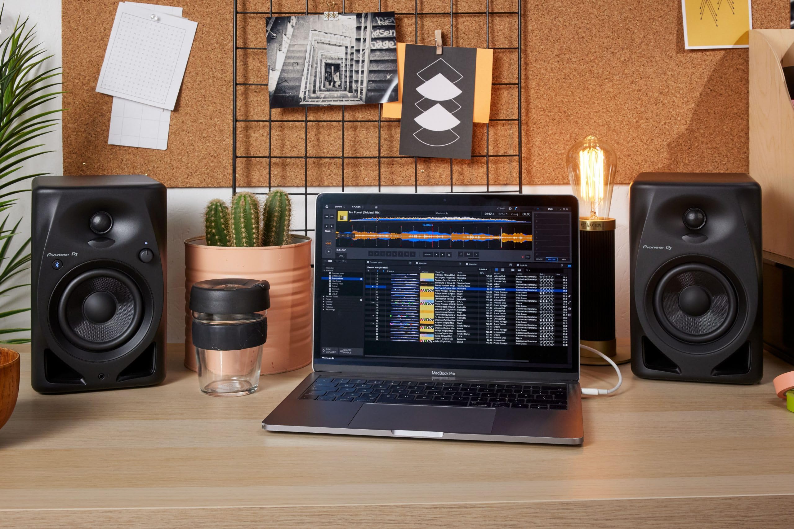 Pioneer DM-40D-BT 4-inch Bluetooth Studio Monitor Speakers (Pair, Black) with Isolation Pads - Perfect for Home Recording, Music Production & Gaming Setup