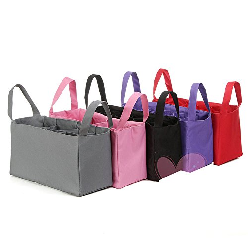 Ecokaki(TM) Baby Diaper Bag Organizer with 7 Pockets - Portable Travel Changing Bag for Newborn & Toddler - Grey - Perfect for Moms on the Go, Daycare & Family Outings