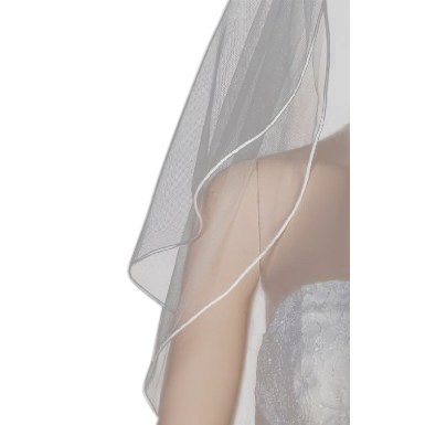 2 Tier Cathedral Bridal Veil with Crystals for Wedding Ceremony